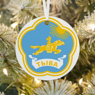 Ornement En Métal Tuva - Coat of Arms Christmas Tree Ornament