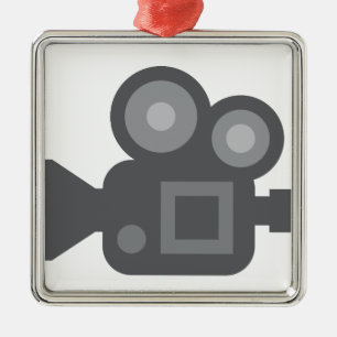 Ornement En Métal Twitter Emoji - Camera film making