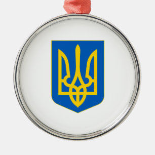 Ornement En Métal Ukraine Coat of Arms