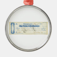 Ulysses S. Grant Signed Check du 17 mai 1867