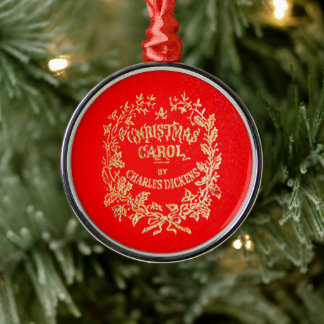 Ornement En Métal Un Carol de Noël |