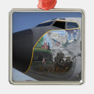 Ornement En Métal Un KC-135 Stratotankeraffichant un nez patriotique