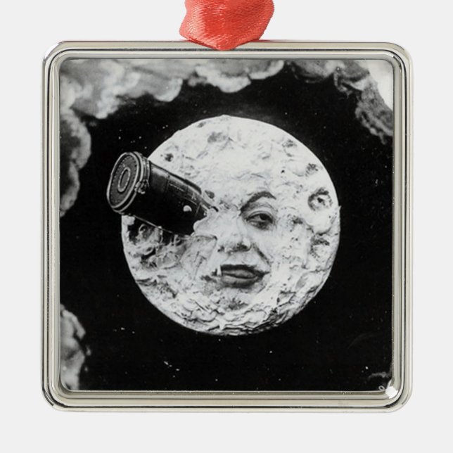 Ornement En Métal Un voyage à la lune (Devant)