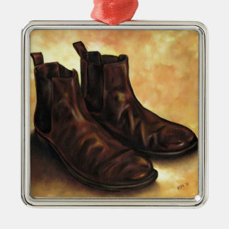 Ornement En Métal Une paire de bottes de Chelsea