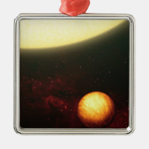 Ornement En Métal Une planète semblable à Jupiter