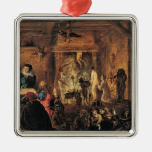 Ornement En Métal Une scène de la sorcellerie, 1633