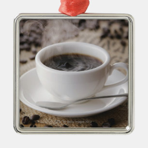 Ornement En Métal Une tasse de café