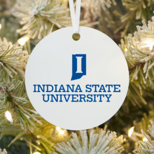 Ornement En Métal Vacances de l'Université d'État de l'Indiana