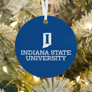 Ornement En Métal Vacances de l'Université d'État de l'Indiana