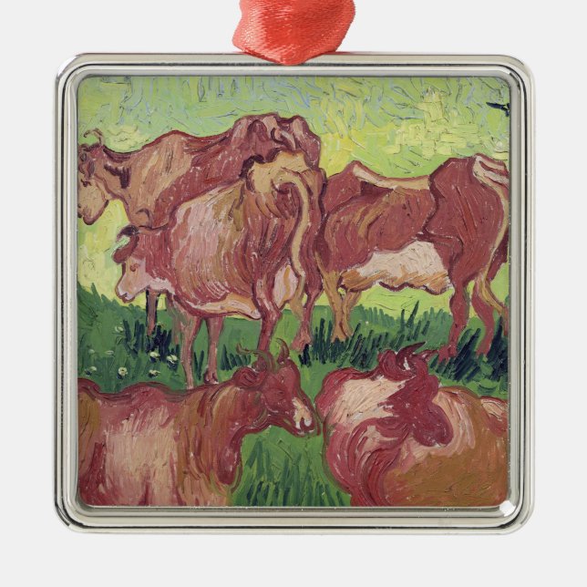 Ornement En Métal Vaches à Vincent van Gogh |, 1890 (Devant)