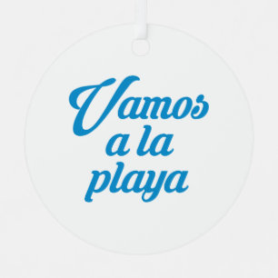 ORNEMENT EN MÉTAL VAMOS A LA PLAYA