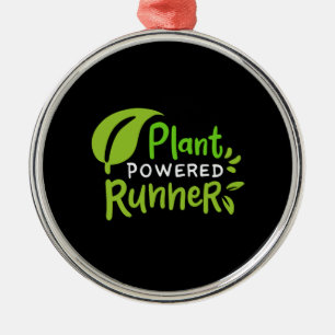 Ornement En Métal Végétalien - Coureur propulsé par les plantes