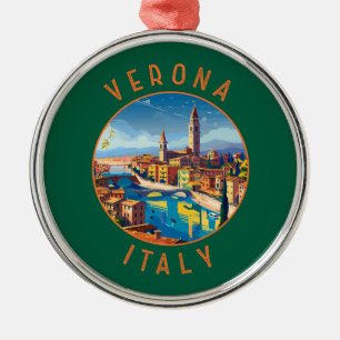 Ornement En Métal Vérone Italie Retro Cercle désorganisé