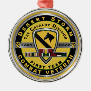 Ornement En Métal Vétéran de la 1ère division de cavalerie