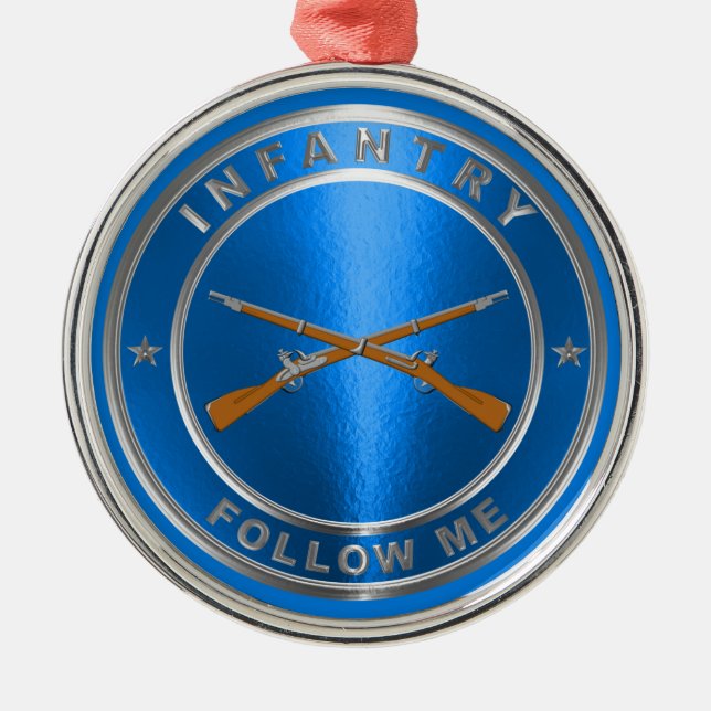 ORNEMENT EN MÉTAL VÉTÉRAN D'INFANTERIE (Devant)