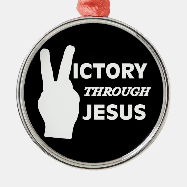 Ornement En Métal Victoire par Jésus (Devant)