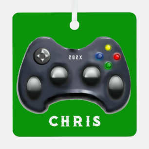 Ornement En Métal Vidéo personnalisée Gamer Ornament métallique