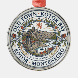 Ornement En Métal Vieille ville de Kotor Monténégro