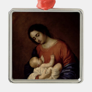 Ornement En Métal Vierge et enfant, 1658