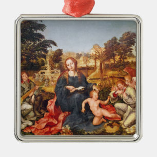 Ornement En Métal Vierge et enfant et anges, 1536-38