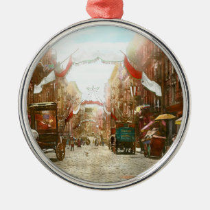 Ornement En Métal Ville - NY - La Fête de San Genero 1908