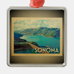 Ornement En Métal Vintage voyage d'ornement de Sonoma la Californie