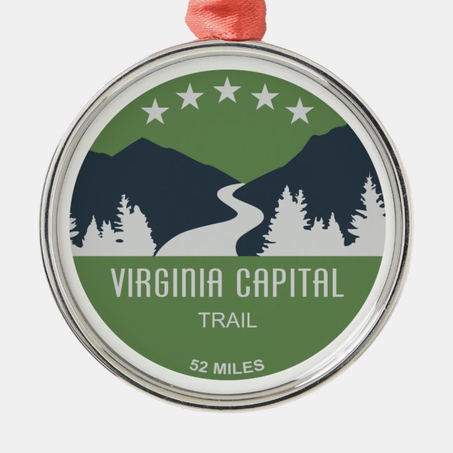 Ornement En Métal Virginia Capital Trail (Devant)