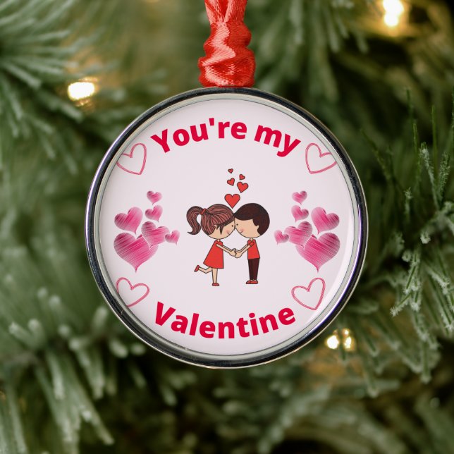 Ornement En Métal Vous êtes ma Saint Valentin - Saint Valentin (Arbre)