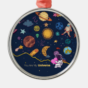Ornement En Métal Vous êtes mon univers - mignon amour de l'espace e