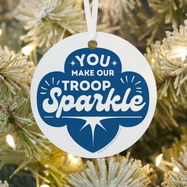 Ornement En Métal Vous faites briller notre troupe (Insitu)