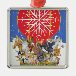 Ornement En Métal Voyage de Noël