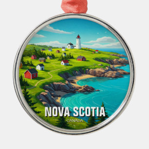 Ornement En Métal Voyage en Nouvelle-Écosse Canada