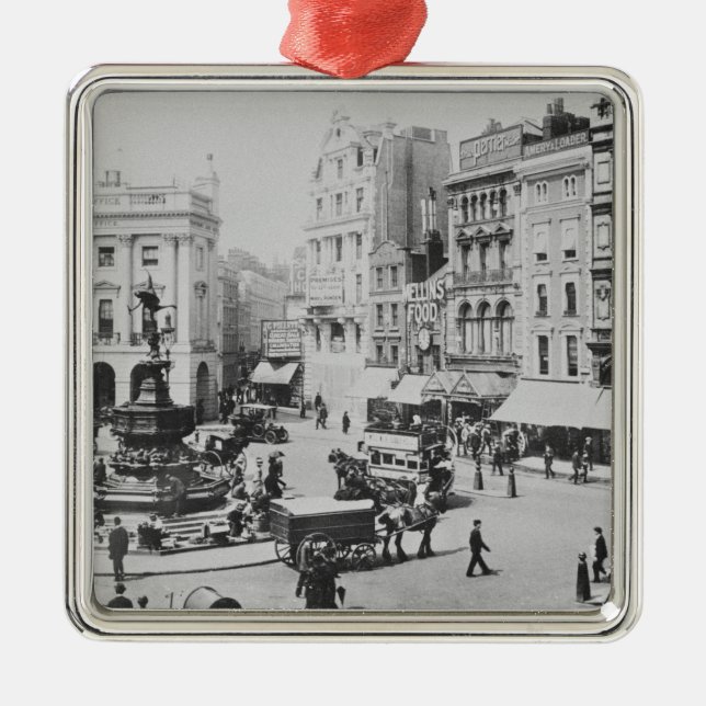 Ornement En Métal Vue du cirque de Piccadilly, C. 1900 (Devant)