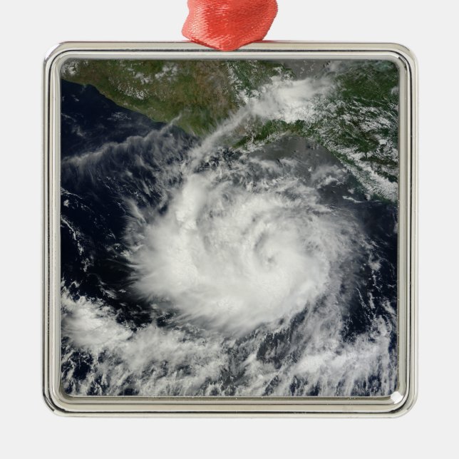 Ornement En Métal Vue satellite de la tempête tropicale Darby (Devant)