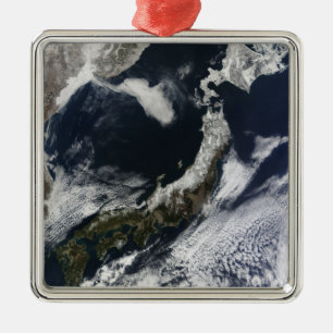 Ornement En Métal Vue satellite du Japon