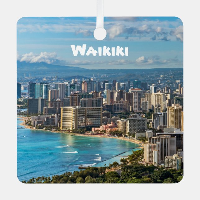 Ornement En Métal Waikiki, O'ahu, (Recto)