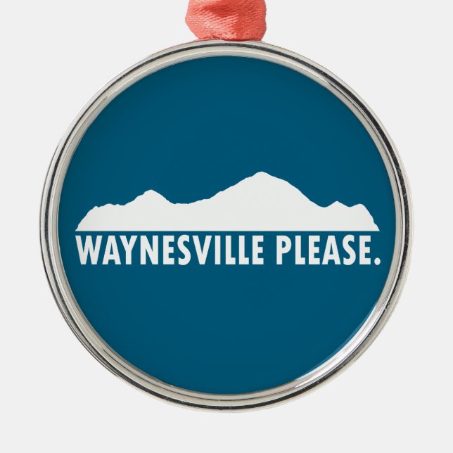Ornement En Métal Waynesville North Carolina Please (Devant)