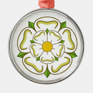 Ornement En Métal White Rose of York