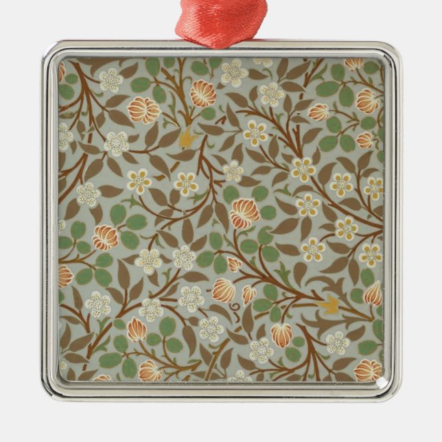 Ornement En Métal William Morris Clover Fleur botanique (Devant)