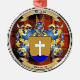Ornement En Métal Wilson Family Crest*