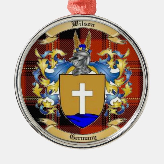 Ornement En Métal Wilson Family Crest* (Devant)