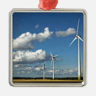 Ornement En Métal Wind turbines on the roadside