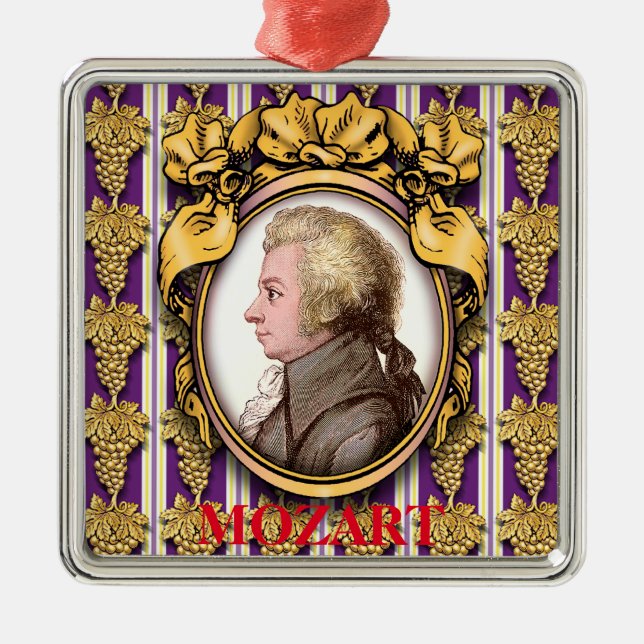 Ornement En Métal Wolfgang Amadeus Mozart (Devant)