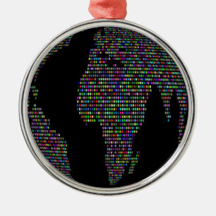 Ornement En Métal world earth planet globe