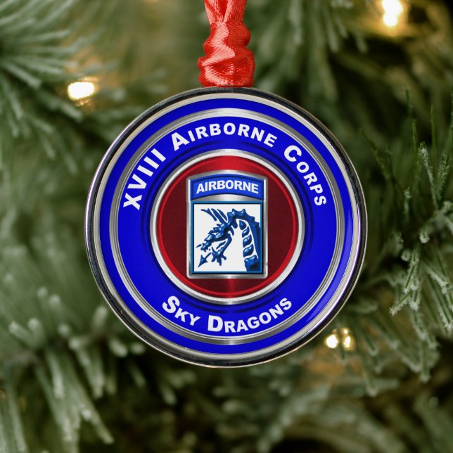 Ornement En Métal XVIIIe corps d'aviation Garder Noël (Arbre)