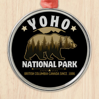 Ornement En Métal Yoho National Park Bear – British Columbia