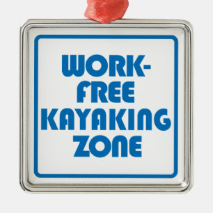 Ornement En Métal Zone de Kayak sans travail