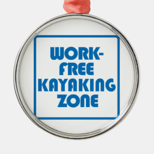 Ornement En Métal Zone de Kayak sans travail