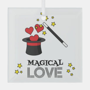Ornement En Verre Amour magique - Noir