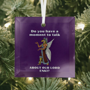 Ornement En Verre Amusant ancien UFO Annunaki Alien